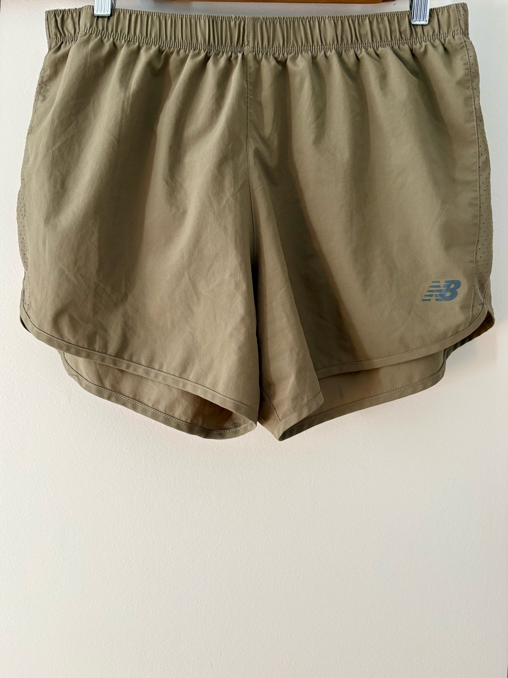 New Balance—(2 Pairs) Athletic Running Shorts, Army Green